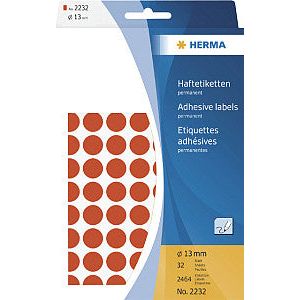 Herma - Herma 2232 Etikett um 13 mm rot 2464 Stücke | Blasen Sie ein 32 Blatt