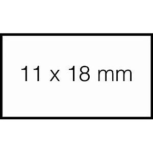 Etiquette de prix 11x18mm Sato PB1 amovible blanche | 50 pièces