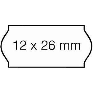 Etiquette de prix 12x26mm Open-Data C6 blanc permanent | 36 pièces
