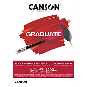 Canson - Olie-acrylblok canson grad a3 20v 290gr | 1 stuk | 5 stuks
