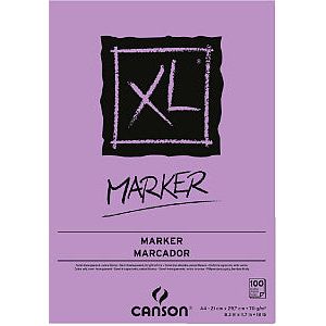 Canson - Tekenblok canson xl marker a4 70gr 100v | Stuk a 100 vel | 5 stuks
