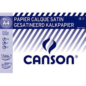 Canson - Kalkpapier canson a4 90gr | Map a 12 vel