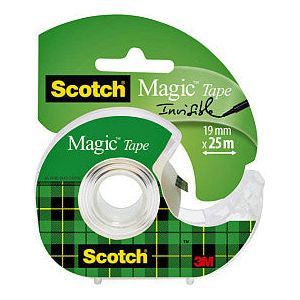 Scotch - Plakband 3m 19mmx25m met ehouder magic | Blister a 1 stuk