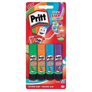 Pritt - Lijmstift 2270013 10gr fun colors | Blister a 4 stuk | 12 stuks