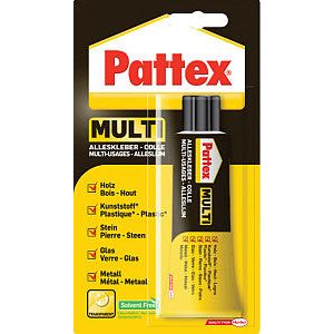 Colle tout usage Pattex Multi tube 50gram sur blister | 6 morceaux