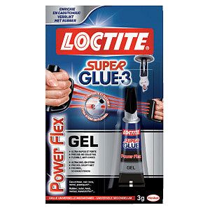 Loctite - Secondenlijm loctite powerflex gel 3gr | Blister a 1 stuk | 12 stuks