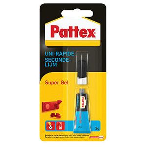 Pattex - Secondenlijm pattex super gel 3gr | Blister a 1 stuk | 12 stuks
