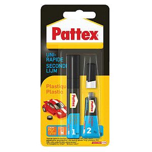 Pattex - Secondenlijm pattex all plastic 3gr | Blister a 1 stuk | 12 stuks