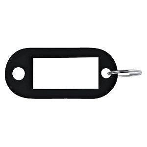 Pavo - Sleutel -Etikett Pavo Plastik schwarz | Box ein 100 Stück
