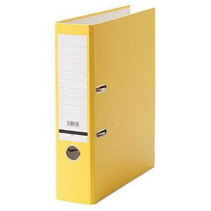 Qbasic - Ordner A4 80 mm jaune | Boîte extérieure une pièce de 20