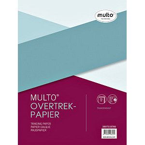 Multo - Interieur multo 23-gaats overtrekpapier 40gr 50v | Pak a 50 vel | 10 stuks