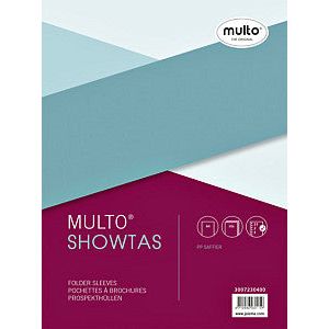Multo - Showtas multo a4 23r pp 0.08mm nerf | Pak a 10 stuk | 10 stuks