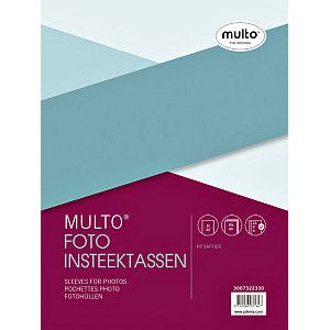 Multo - Fototas multo a4 23-gaats 2-vaks 148x210 pp mat | Pak a 10 stuk | 10 stuks