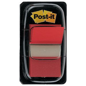Post-it - Indextabs 3m post-it 6801 25mm rood | Set a 50 stuk | 12 stuks