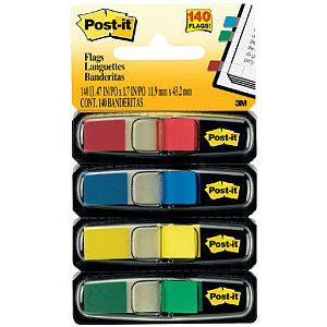Post-it - Indextabs 3m post-it 6834 12mm ass | Set a 140 stuk | 6 stuks