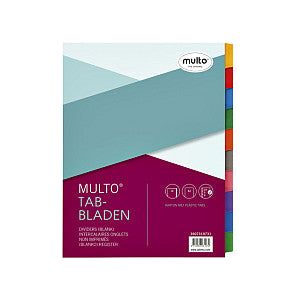Multo - Tabbladen multo 7310731 a4 23r karton 10dlg wit | 1 stuk