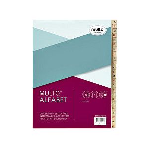 Multo - Tabbladen multo 7310230 a4 23r karton a-z chamois | 1 stuk | 10 stuks