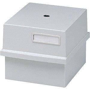 Multiform - Kartenbox Exacompta A6 Short Plastic Grey | 1 Stück