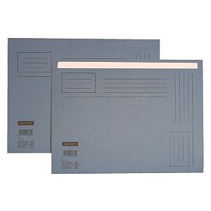 Quantore - dossier pliant A4 Silk inégal 250gr bleu | Box A 10 pièces | 10 morceaux