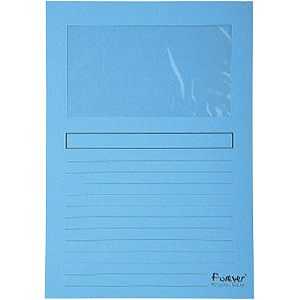 Exacompta - dossier de fenêtre exacompta pour toujours lmap 120gr bleu clair | Prendre 100 pièces