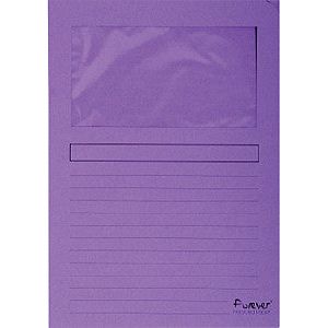 Exacompta - dossier de fenêtre exacompta pour toujours lmap 120gr violet | Prendre 100 pièces