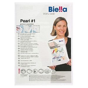 Biella - Offertemap pearl1+insteektas 2 flappen wit  | 25 stuks