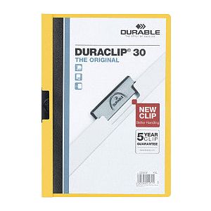 Durable - Klemmap durable 2200 a4 pl/tr 3mm geel | 1 stuk