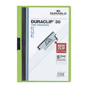 Durable - Klemmap durable 2200 a4 pl/tr 3mm groen | 1 stuk