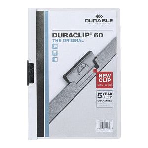 Durable - Klemmap durable 2209 a4 pl/tr 6mm wit | 1 stuk
