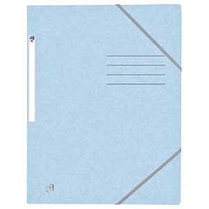 Oxford - Elastomap oxford top file+ a4 pastel blauw  | 10 stuks