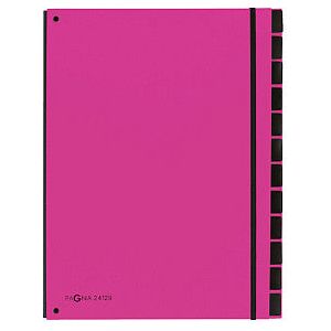 PAGNA - Sortierordner PAGNA -Trend 12tab A4 PP Dark Pink | 1 Stück