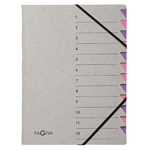 PAGNA - Sorteermap pagna easy a4 12tab paars/lila | 1 stuk