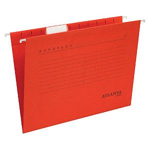 Atlanta - Hangmap euroflex a6527-422 vert a4 v-bodem rood  | 25 stuks