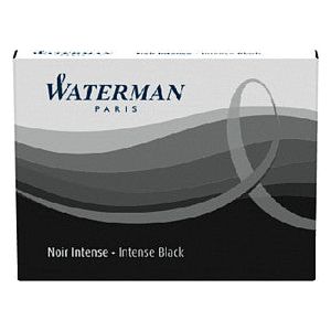 Waterman - Inktpatroon internationaal zwart | Pak a 6 stuk