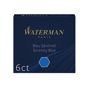 Waterman - Inktpatroon internationaal 6st floridabl | Pak a 6 stuk
