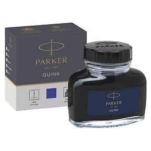 Parker - Vulpeninkt parker quink permanent 57ml blauw | Pot a 57 milliliter | 12 stuks