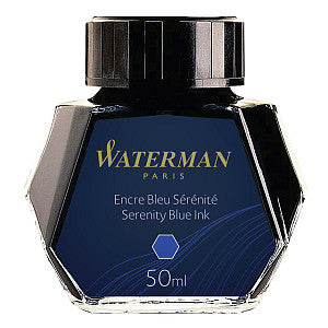 Waterman - Fountain Pen Ink 50ml Sereen Blue | Pot un 1 morceau