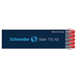 Schneider - Balpenvulling 755 Slider extra breed 0.6mm rood