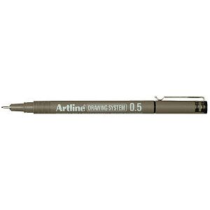 Artline - Fineliner artline technisch 0.5mm zwart  | 12 stuks