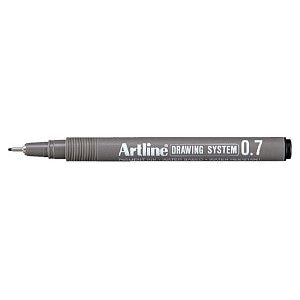 Artline - Fineliner Artline Technical Technical 0,7mm Black | Außenschachtel ein 12 Stück