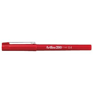 Artline - Fineliner artline 200 rond f rood  | 12 stuks