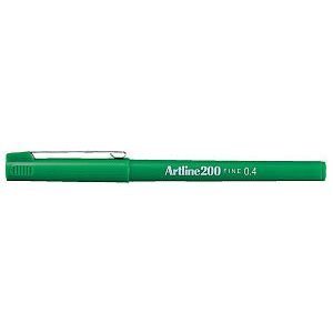 Artline - Fineliner Artline 200 um F Green | Außenschachtel ein 12 Stück