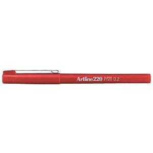 Artline - Fineliner Artline 220 um SF Red | Außenschachtel ein 12 Stück
