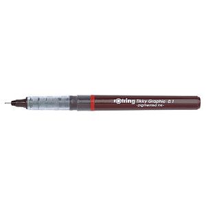 Fineliner rotring Tikky Graphic 0.1mm | 12 pièces