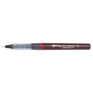 Fineliner rotring Tikky Graphic 0.2mm | 12 pièces
