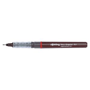 Rotring - Fineliner Tiky Graphic 0,5 mm | 12 pièces
