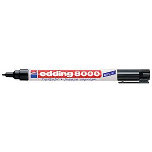Edding - Felt -Tip Edding 8000 congélateur autour de 1 mm noir | Blister une pièce 1 | 5 pièces