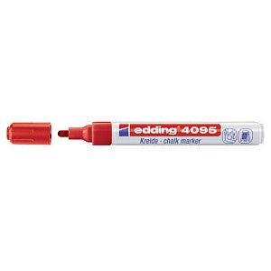 Edding - Krijtstift edding 4095 rond 2-3mm rood | Omdoos a 10 stuk