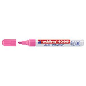 Edding - Krijtstift edding 4095 rond 2-3mm neon roze | Omdoos a 10 stuk