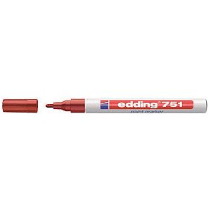 Edding - Viltstift edding 751 lakmarker rond 1-2mm pastel rood
